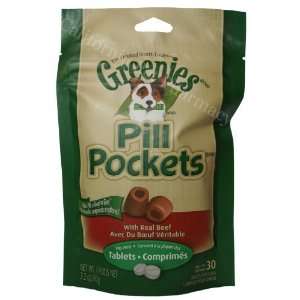  Greenies Pill Pockets Beef (3.2 oz) 30 ct