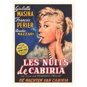  Nights of Cabiria Movie Poster, 11 x 15.5 (1957)