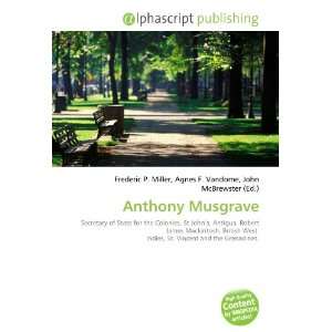  Anthony Musgrave (9786133898776) Books