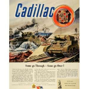 1944 Ad Cadillac Motor Car 1921 Logo Division General Motors Water 
