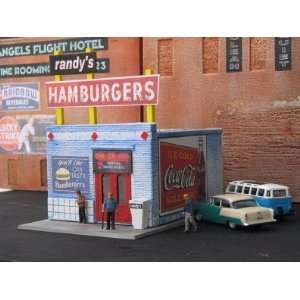  Downtown Deco N Scale Randys Burgers Kit Toys & Games