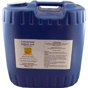 65# Drum of Concentrated Sulfuric Acid 4.25 Gallons. H2SO4 98% Vitrol 