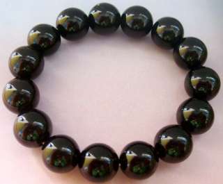 Black Agate Beads Buddhist Mediation Prayer Bracelet  