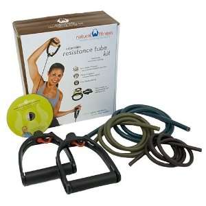 Natural Fitness Toning & Strengthening Adjustable Resistance Tube Kit 