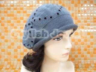 Grey Heavy Jersey Knit Winter Beanie Cap Hat 116  