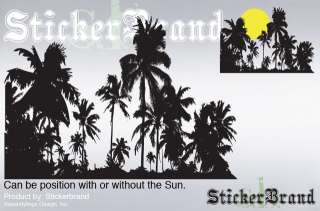 Vinyl Wall Decal Sticker Tropical Night Sunset 7ftX10ft  