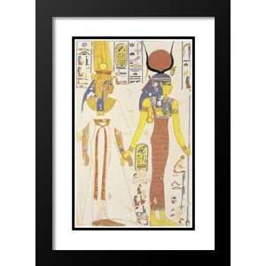   and Double Matted Art 33x41 Nefertiti And Isis