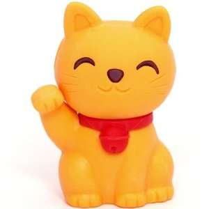    orange Lucky Cat eraser Maneki Neko from Japan Toys & Games