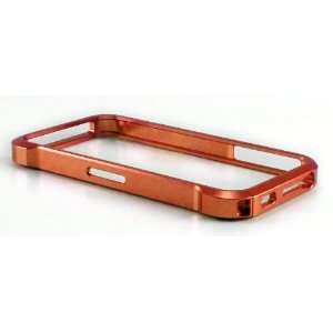  Iphone 4/4S Aluminum Bumper Case (Orange) Cell Phones 
