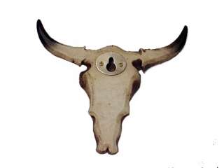 Cow Steer Bull ~ SKULL ~ FIGURINE ~ STATUE ~ WALL Hanger PLAQUE 