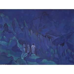  Hand Made Oil Reproduction   Nicholas Roerich   32 x 24 
