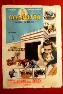 CLEOPATRA SERPENT OF NILE RHONDA FLEMING LUNDIGAN 1953 RARE EXYU MOVIE 