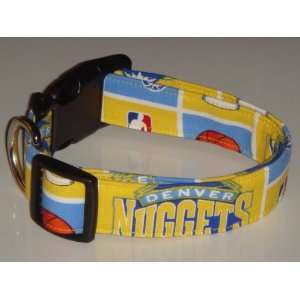  NBA Denver Nuggets Basketball Dog Collar Yellow Small 1 