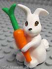 New Lego Minifig Animal   Easter Bunny RABBIT w/ Carrot