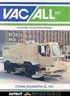 1987 vac all street sweeper truck brochure 