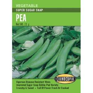  Pea Super Sugar Snap Seeds Patio, Lawn & Garden