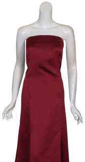VERA WANG Classic Burgundy Strapless Gown Dress 22 NEW  
