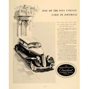 1935 Ad Studebaker President Automobile Illustration   Original Print 