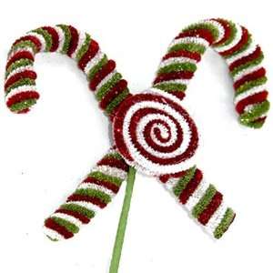 Peppermint Candy Cane Pick  Grocery & Gourmet Food