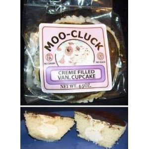 Moo Cluck Creme Filled Vanilla Cupcake, 4.5 oz.  Grocery 
