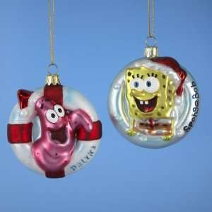   and Patrick Star Glass Christmas Ornaments 3.5