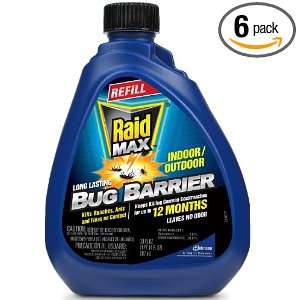  Raid Max Bug Barrier Refill 30 Ounce Bottles (Pack of 6 