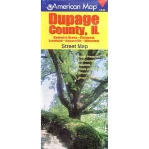  American Map 626146 DuPage County IL Street Map