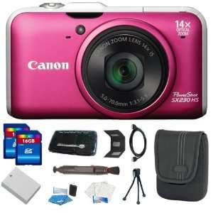 Canon PowerShot SX230HS 12 MP Digital Camera with HS SYSTEM and DIGIC 