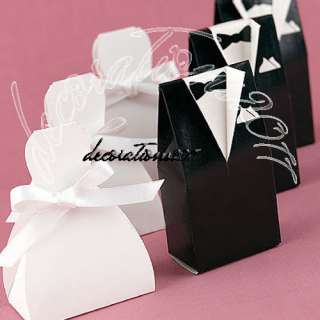 40 Wedding Dress Tuxedo Favor Gift Boxes Party New  