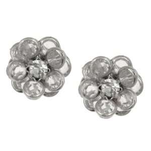  Capelli New York Metal Post Earring With Metal Flower 
