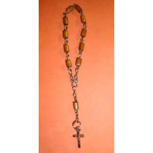  4 7/8 Long Pocket Rosary hand folded .035 SS Wire with 