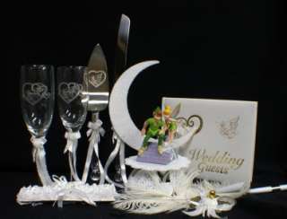 DISNEY Tinkerbell Peter Pan Wedding Cake Topper LOT SET  
