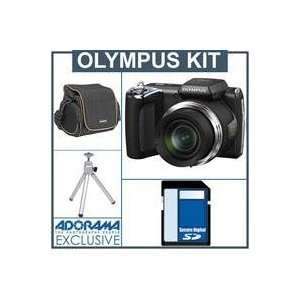  Zoom 16MP Digital Camera Kit, Black with 8GB SD Memory Card, Camera 