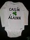 Baby Onesie CAILIN ALAINN  Beautiful Girl in Irish