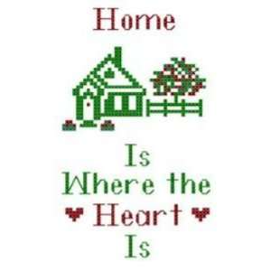  Country Home Cross Stitch Chart Kit   Home Is Where the 