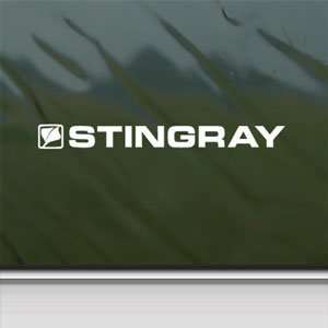  StingRay White Sticker StingRay Boat Laptop Vinyl Window 