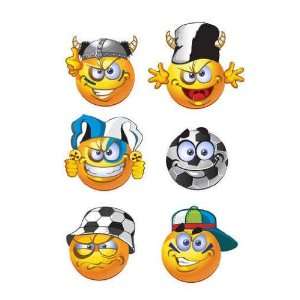  Set of Batch Football round Smiles   Peel and Stick Wall 