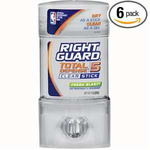 Right Guard Total Defense Clear Stick, Fresh Blast, 2 Ounce Units 