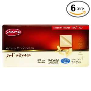 Carmit White Chocolate Bar, 3.5 Ounce (Pack of 6)  Grocery 