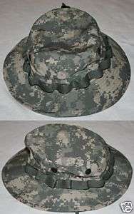 ARMY COMBAT UNIFORM ACU CAMOUFLAGE BOONIE HAT 7 3/4 NEW  