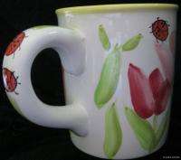 STARBUCKS 2000 Barista Tulip Lady Bug Coffee Mug 18 oz Collectible 