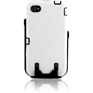   Protector Case + Holster Clip with Rotatable Clip Combo   Black/White