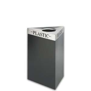  Safco SAF9550BL60PC Trifecta Plastic Recycling Bin, 15 