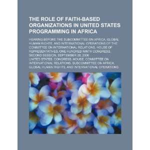  The role of faith based organizations in United States 