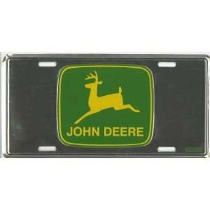    John Deere   Chrome Front Novelty License Plate Automotive