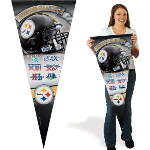  Wincraft Pittsburgh Steelers 17x40 Super Bowl Champions 