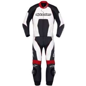  ALPINESTARS CARVER 2 PC LEATHER RACING STREET SUIT RED 58 