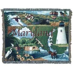  State of Maryland Tapestry Throw Blanket 50 x 60