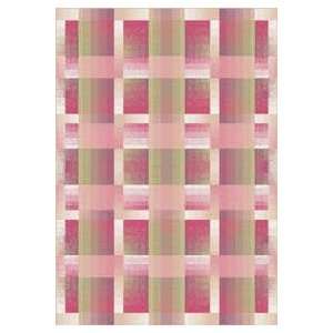  Modern Times Aura Pinky Contemporary 7.7 ROUND Area Rug 