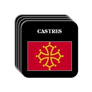  Midi Pyrenees   CASTRES Set of 4 Mini Mousepad Coasters 